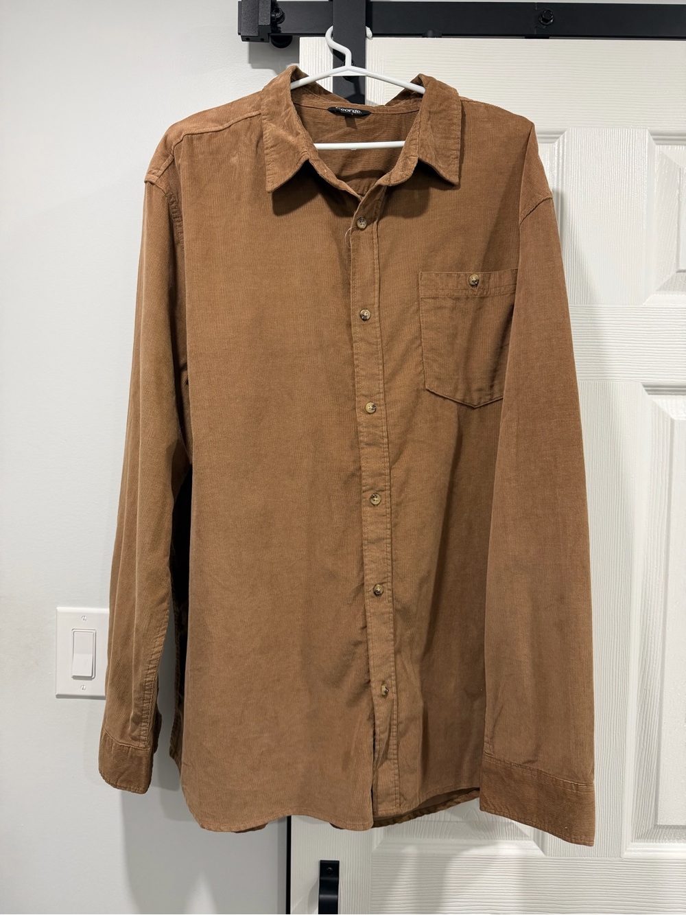 George Brown Corduroy Long-Sleeve Button-Down Shirt
